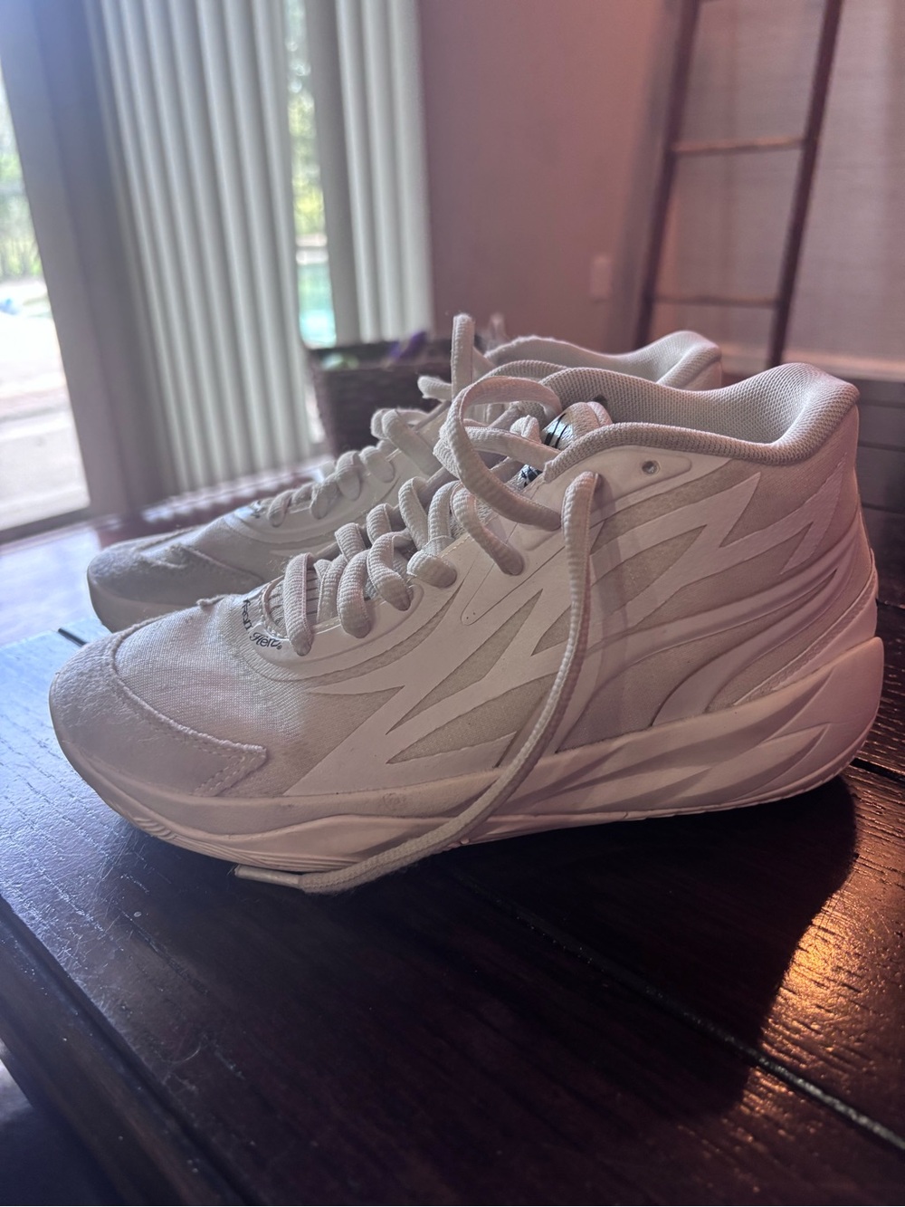 White Lamello Ball  Kids White High-Top Sneakers
